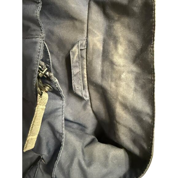 Eddie Bauer Women's Navy WeatherEdge hooded rain jacket Petite Medium - Picture 8 of 8